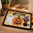 thumbnail image 5 of Halloween Doormat Cute Ghost Pumpkin Floor Mat, Super Absorbent Grip-Enhanced Bathroom Rug for Entryway Kitchen Front Door Laundry Room Home Decor by OVFUIZ, 5 of 6