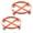 Orange 4 wheels | 2-pack, variant on Kicctian Heavy Duty Steel Drum Dolly for 55 Gallon Barrels, 24" Platform, 1000Lbs Capacity, 4 Swivel Casters with Brakes, Non-Tipping Design for Warehouse, Garage, Workshop