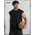 thumbnail image 2 of COOFANDY Mens Workout Tank Tops Summer Sleeveless Tee Shirts Casual Stylish Gym Muscle Shirt Loose Fit for Basketball, 2 of 6