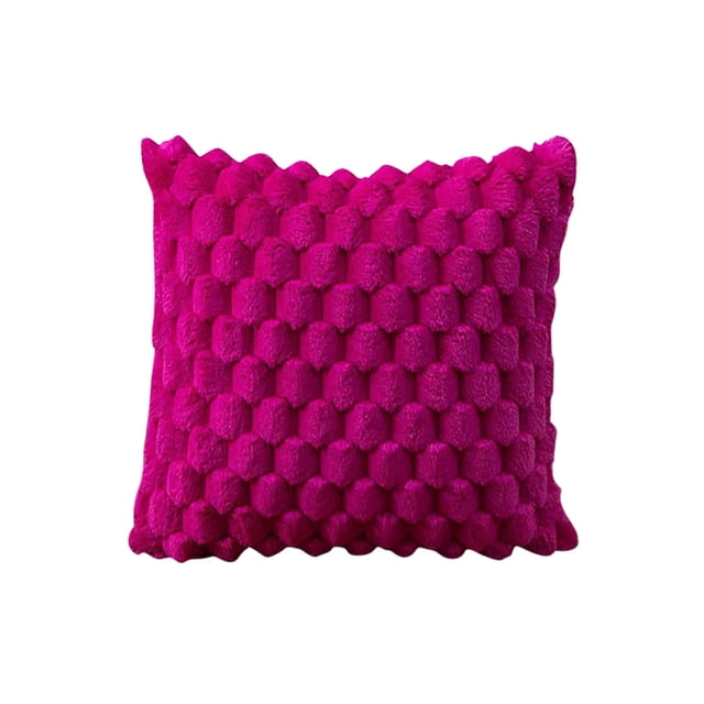 Almohadas de Color Sólido de Terciopelo de Copo de Nieve de Tejido de Almohadas de Apoyo Lumbar, Sofás de Oficina, Almohadas de Apoyo Lumbar, Almohadas de Apoyo Al Lado de la Cama, Cojines