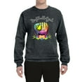 thumbnail image 2 of Wild Bobby, Colorful Softball Girl, Sports, Unisex Crewneck Graphic Sweatshirt, Heather Black, 3X-Large, 2 of 5