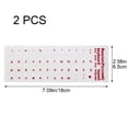 thumbnail image 3 of Hzzsbu 2Pcs Russian Transparent Keyboard Stickers Russia Layout Alphabet Label Letters for Notebook Computer PC Laptop, 3 of 7