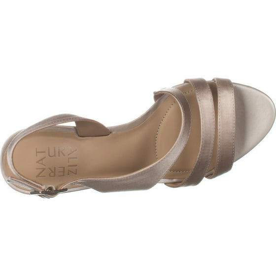 champagne colored flat sandals