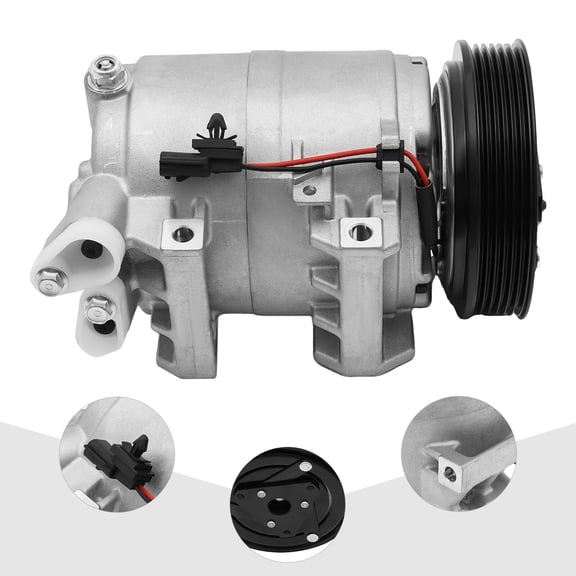 Silver Black CO 11200C AC Compressor Kit For Nissan Rogue 2.5L 2008 2009 2010 2011 2012-2013