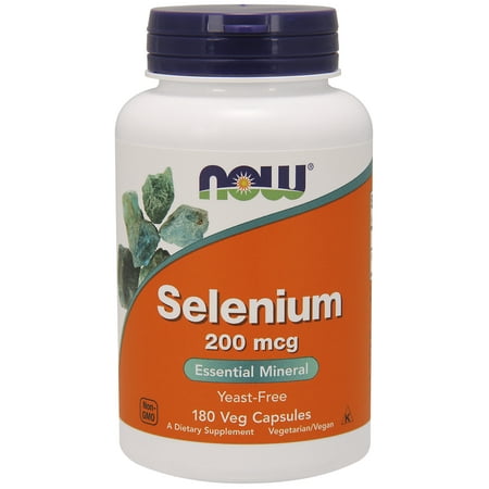 NOW Supplements, Selenium 200 mcg, 180 Veg