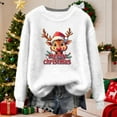 thumbnail image 4 of Craaazy Christmas Sweaters for Women Crew Neck Long Sleeve Shirts Xmas Holiday Warm Tops Gifts, 4 of 5