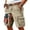 Khaki, variant on Vintage Washed Cargo Shorts with America 250 Years Graphic and Utility Pockets Featuring Loose Fit Design for Summer Fishing Hiking Travel Vacation Weekend Getaways Black XXL