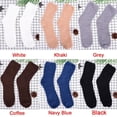 thumbnail image 2 of Luxshiny 1Par Calcetines Negros De Coral Fleece Para Cómodos Y Abrigadores, 2 of 7