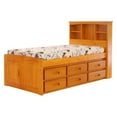 thumbnail image 6 of OS Home and Office Furniture 82120K6-22 Captains Bookcase Bed in Warm Honey, 6 of 6