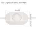 thumbnail image 2 of LED Tira Atenuador Interruptor 5V DC USB Hembra a Macho Extensión Cable con Giratorio Interruptor Controlador para LED Tiras Luces, Blanco Paquete de 3, 2 of 6