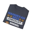 thumbnail image 4 of Hanukkah 2023 Checklist Dreidel Menorah Latkes Novelty Unisex T-Shirt, 4 of 4