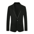 thumbnail image 5 of Lars Amadeus Velvet Blazer for Men's Slim Fit Single Breasted Notched Lapel Sports Coats, 5 of 5