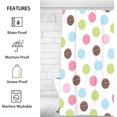 thumbnail image 2 of Colored Dots Shape Shower Curtain for Bathroom Shower Curtain Set with 12 Hooks Waterproof Fabric Bath Curtain for Bathtub Restroom Decor, 72 X 72 in, 2 of 6