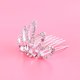 thumbnail image 5 of Peine Mini Princesa Tiara SSuperp con diamantes de imitación para cabello de boda blanco, 5 of 5