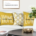 thumbnail image 4 of Farmhouse Pillow Covers 18x18 Set of 4 Throw Pillow Covers Rustic Linen Decorative Pillows Square Cushion Covers for Couch Sofa Bedroom Home Decor, 4 of 6
