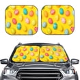thumbnail image 2 of Vsdgher Easter eggs (2) Print Car Windshield Sun Shade, Reflective Sunshade Window Sunshade Sun Visor Protector Fit for Cars,Trucks,SUVs-Medium, 2 of 6