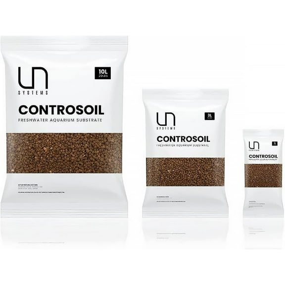 Ultum Nature Systems Controsoil - Aquarium Substrate Soil Porous Gravel for Natural Aquatic Freshwater Planted Fish Tank, Brown Extra Fine, 1 Liter
