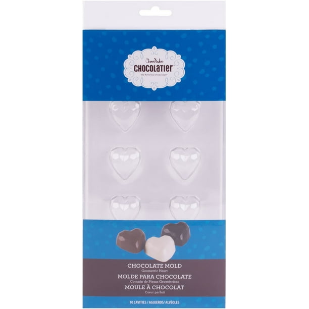 Chocomaker(R) Chocolatier(Tm) Chocolat en Plastique Clair Moule-Cœurs Géométriques