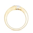 thumbnail image 2 of 1CT Lab Diamond East West Oval Engagement Ring - EF-VS Quality - With Jewelry Box, 14K Yellow Gold, US 6.00, 2 of 8