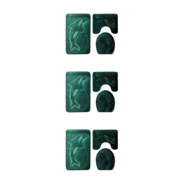 Transemion 3pcs/set Absorbent Bath Mat For Bathtub And Shower Easy To Clean Durable Comfortable Eco-friendly PJ210917-A010 3Set