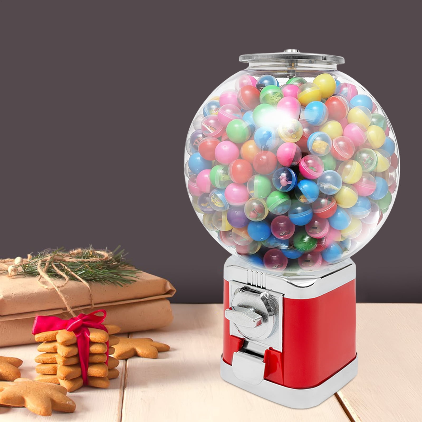 19.7" Tall Gumball Machine 375 Gumballs Candy Vending Machine for Commercial Home Red