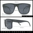 thumbnail image 3 of Classic Kush Mens Fancy Sport Horn Rim Plastic Manly Sunglasses Matte Black - Black, 3 of 8