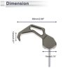 thumbnail image 4 of Gancho Colgante para Motocicleta Forma de Dedo Soporte para Casco de Motocicleta Equipaje Tono Titanio Negro Longitud 68mm, 4 of 7