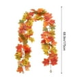 thumbnail image 2 of Fall Garland Fall Decor Fall Leaves Garland Fall Garland for Mantle Halloween Thanksgiving Christmas Artificial Leaf Garland Hanging Pumpkin Maple Leaf Garland Indoor Outdoor Home Party Fireplace, 2 of 8