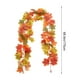 thumbnail image 3 of Guirnalda de hojas artificiales de ratán para Halloween,Acción de Gracias,guirnalda de hojas de arce con calabaza colgante,decoración para fiestas en interiores, 3 of 7