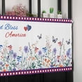 thumbnail image 6 of 4th of July Valances for Windows Farmhouse Kitchen Curtains Valances Rod Pocket Valance Curtains for Windows Independence Day Spring Floral Love Heart Plaid Window Valances for Bathroom 60"x18", 6 of 6
