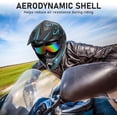 thumbnail image 2 of Youth Kids Motocross Helmet Motorcycle Dirt Bike Off-Road Mountain Bike BMX MX ATV Helmet with(Gloves Goggles Mask) 4Pcs Set - DOT Approved(Blue,S), 2 of 14