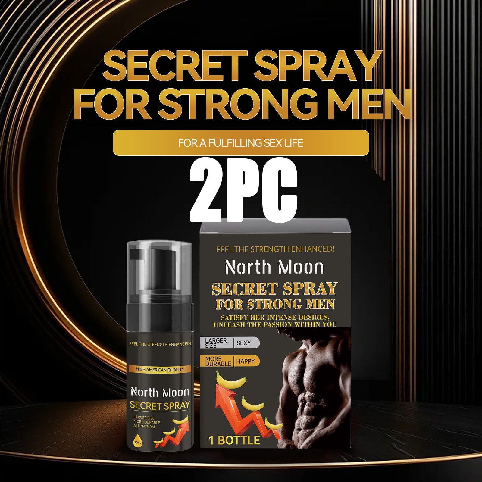 SDHJKSIN 30ML Secret Spray For Strong Men The Male Delay Spray