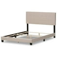 thumbnail image 4 of Bowery Hill Tufted King Panel Bed in Beige, 4 of 5