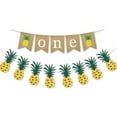 thumbnail image 3 of Toddmomy 1Set Pineapple Shaped Yellow Linen Cloth Banner for Baby Shower Party Home Decoration 17x13x0.1in 15x8cm 2m, 3 of 8