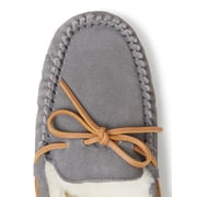 Fireside By Dearfoams Mens Victor Genuine Shearling Moccasin Slipper