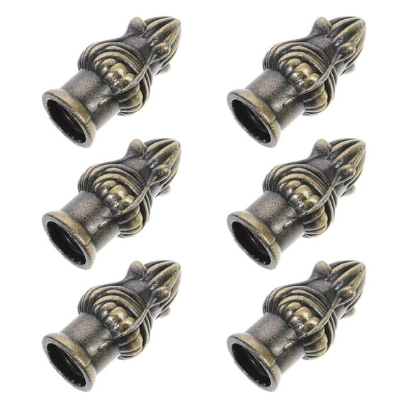 Homoyoyo 6-Pack Antique Bronze Lamp Shade Topper Screws for Home Lighting Fixtures, Lamps, and Decorative Accessories