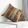 thumbnail image 3 of Brown Gray Pillow Covers 20x20 Inch Decorative Throw Pillow Cover, Farmhouse Abstract Gradient Wooden Grain Sofa Pillowcases Accent Cushion Case Home Decor Bedroom Living Room, 3 of 6