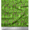 thumbnail image 1 of Soimoi Green polyester Crepe Fabric Artistic Leaves Decor Fabric Printed Yard 52 Inch Wide, 1 of 3