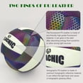 thumbnail image 6 of Volleyballs, Holographic Glowing Volleyball Official Size 5, Indoor Outdoor Beach Volleyball Ball for Men Women, 6 of 6