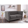 thumbnail image 3 of Lisette 56.7'' Velvet Square Arm Loveseat, 3 of 5