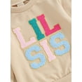 thumbnail image 4 of Big Little Sister Matching Outfit Toddler Baby Girl Big SIS Pullover Sweatshirt Infant LIL SIS Romper Fall Spring Clothes, 4 of 7