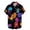 a-Black16647, variant on FINALGANG Mens Short Sleeve Button Down Shirt With Splatter Print Collared Casual Party Festival Shirt For Summer Daily Wear Sky Blue XXL