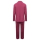 thumbnail image 4 of Conjunto de traje de dos piezas con solapas para mujer: blazer de manga larga con botones y pantalones. Conjunto formal de negocios. Poliéster y spandex suaves. Tallas S-XXL., 4 of 5