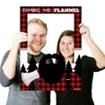 thumbnail image 3 of Big Dot of Happiness Lumberjack - Channel the Flannel - Buffalo Plaid Party Selfie Photo Booth Picture Frame and Props - Printed on Sturdy Material, 3 of 7