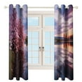 thumbnail image 3 of Sunset Scenery Blackout Curtains for Bedroom Curtains Insulated Room Darkening Window Drapes for Living Room, 3 of 7