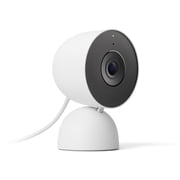 Google Nest Cam Indoor (Wired, 3rd Gen) - Indoor Security Camera with 2K Video - Works with Google Home - With Gemini - Snow