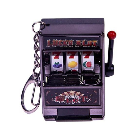 Fruit Slot Machine Keychain Lucky Charm Jackpot Keychains Mini Pendant Charm S2u7 Bag Adults Gifts For Kids Novelty W1K0