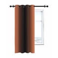 thumbnail image 7 of Ombre Thermal Insulated Blackout Curtains for Bedroom 90 Length Orange and Black Gradient Room Darkening Curtain 1 Panel Grommet Window Curtain Drape for Living Room Nursery Room, 7 of 7