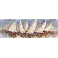 thumbnail image 2 of Florio, Luigi 18x9 White Modern Wood Framed Museum Art Print Titled - Regata al mattino, 2 of 4