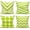 Lime Green, variant on Outdoor Pillow Covers Fall Patio Orange Throw Pillow Covers 18x18 Fall Decor Boho Furniture Pillow Cases Decorative Cushion Set of 4 for Home Porch Chair Couch Sofa Living Room Geometric